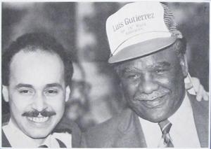 An early photo of Luis Gutierrez, the first Latino elected to Congress, and Chicago Mayor Harold Washington. Courtesy of the Official Facebook Page of Congressman Luis V. Gutierrez